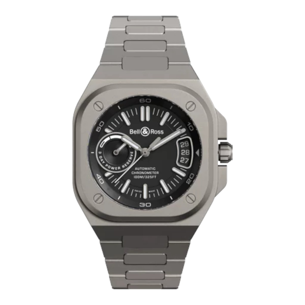 Bell & Ross BR-X5 Titanium 41mm Watch, Black Dial