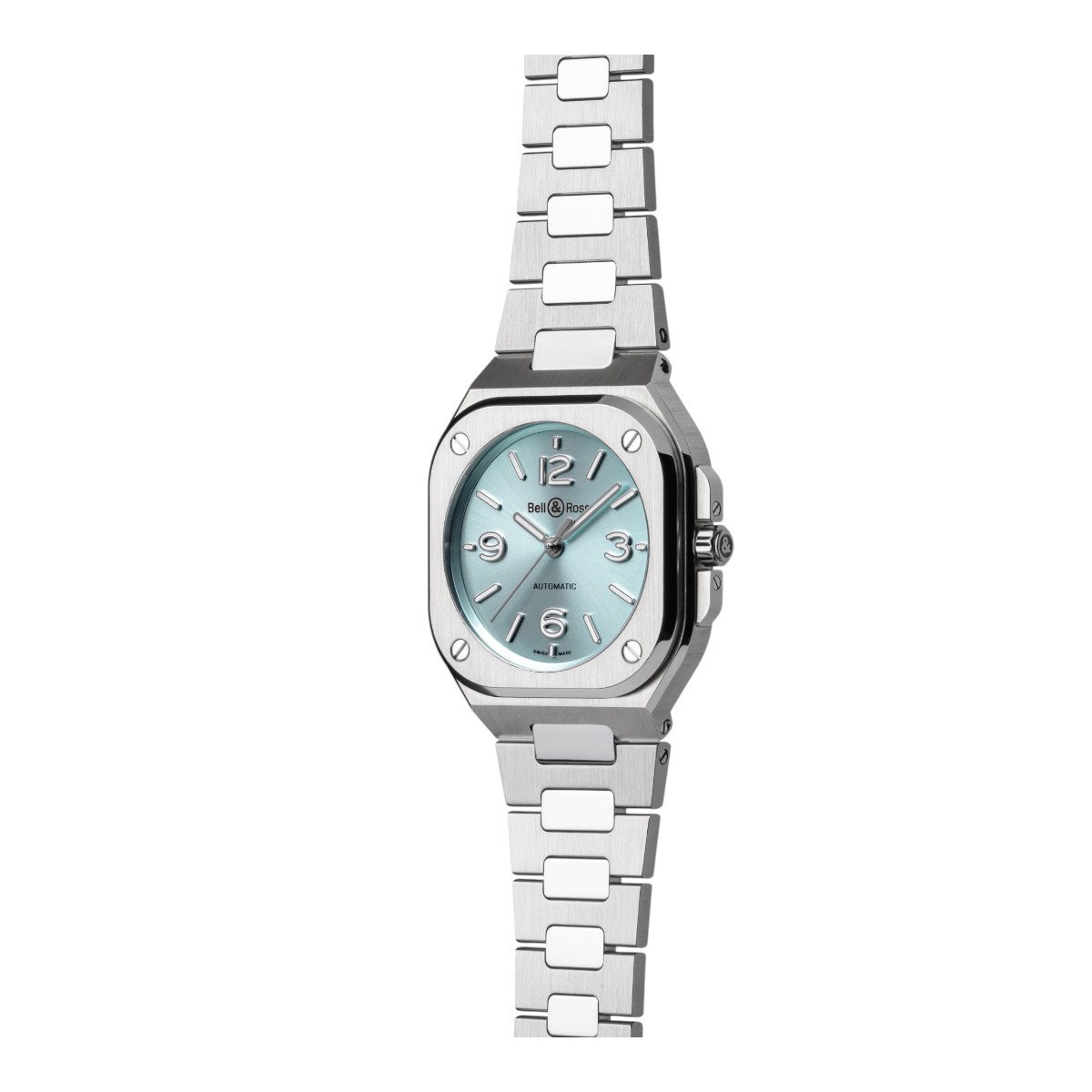 Bell & Ross BR-05 Steel 36mm Men's Watch, Ice Blue Dial