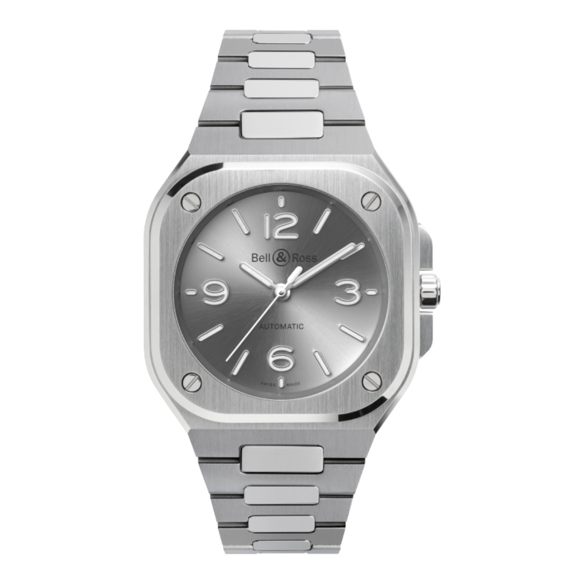 Bell & Ross BR-05 Steel 36mm Men's Watch, Grey Dial