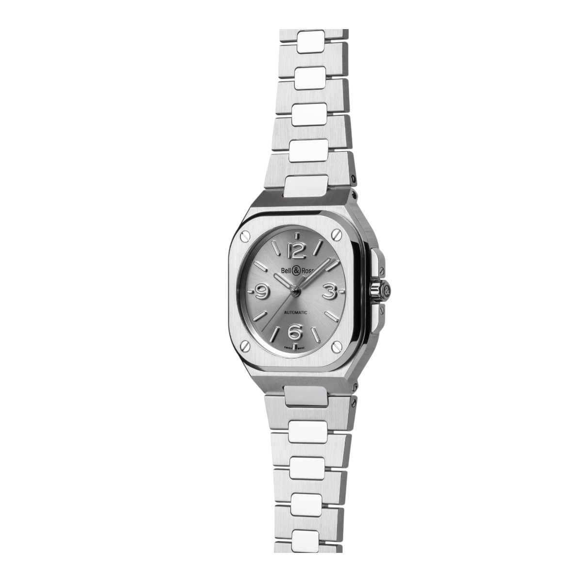 Bell & Ross BR-05 Steel 36mm Men's Watch, Grey Dial