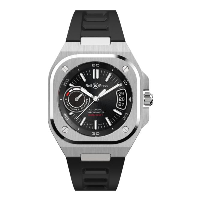 Bell & Ross BR-X5 Black Steel 41mm Men's Watch, Black Dial