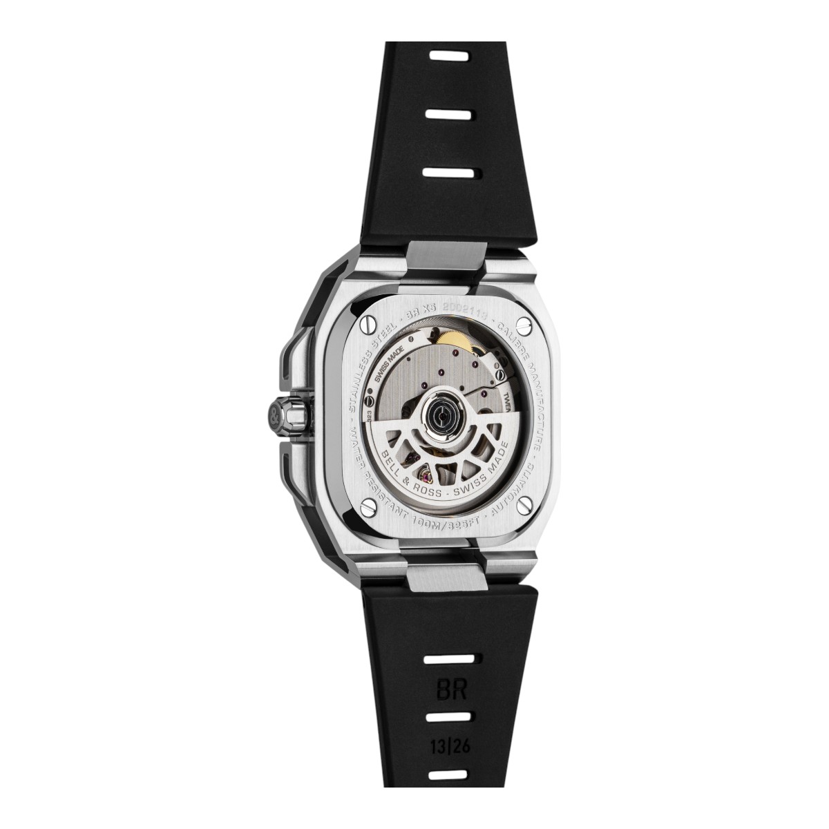 Bell & Ross BR-X5 Black Steel 41mm Men's Watch, Black Dial