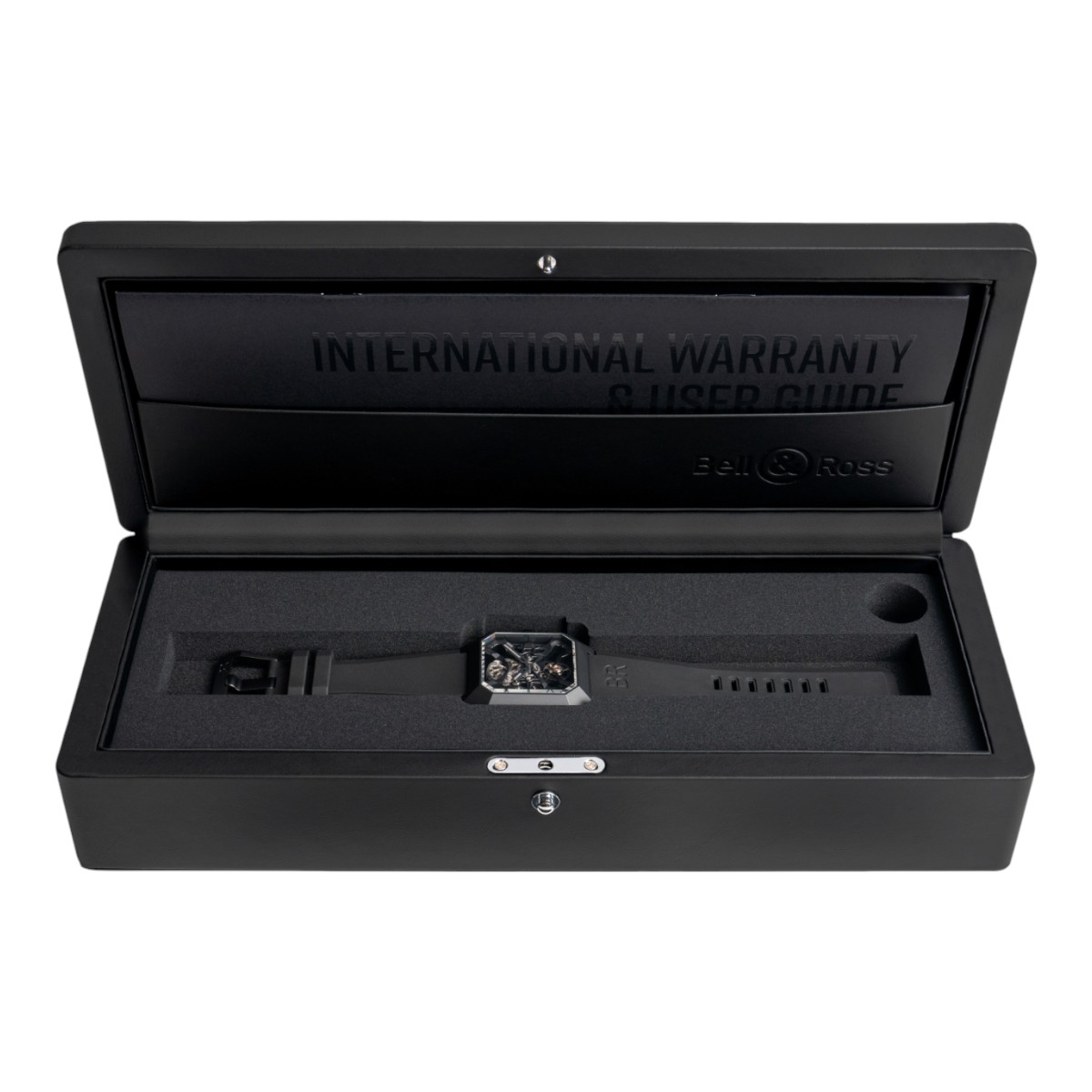 BELL & ROSS BR-03 Cyber Ceramic 42mm Men's Watch, Black Skeleton Dial