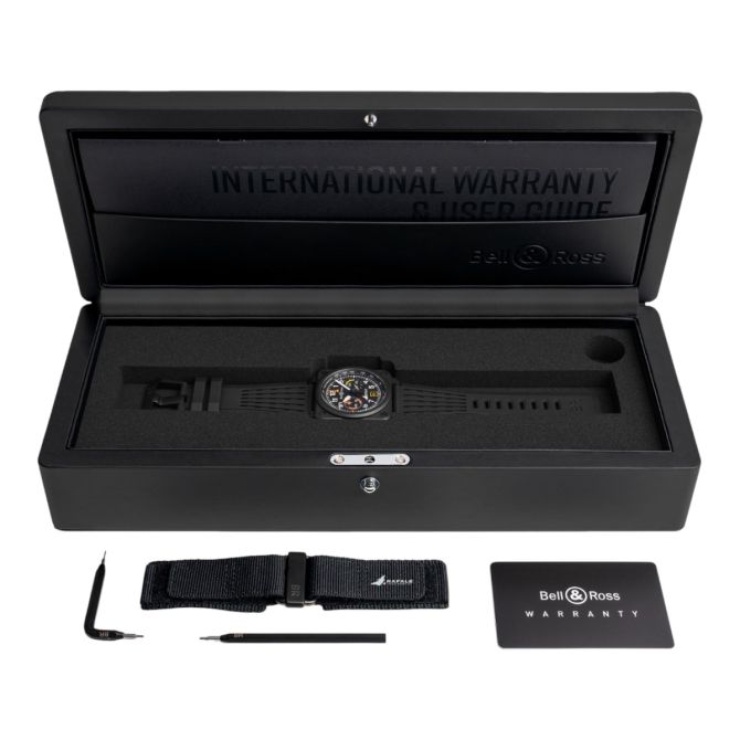 BELL & ROSS BR-03 Chronograph Rafale Solo Display 42mm Men's Watch
