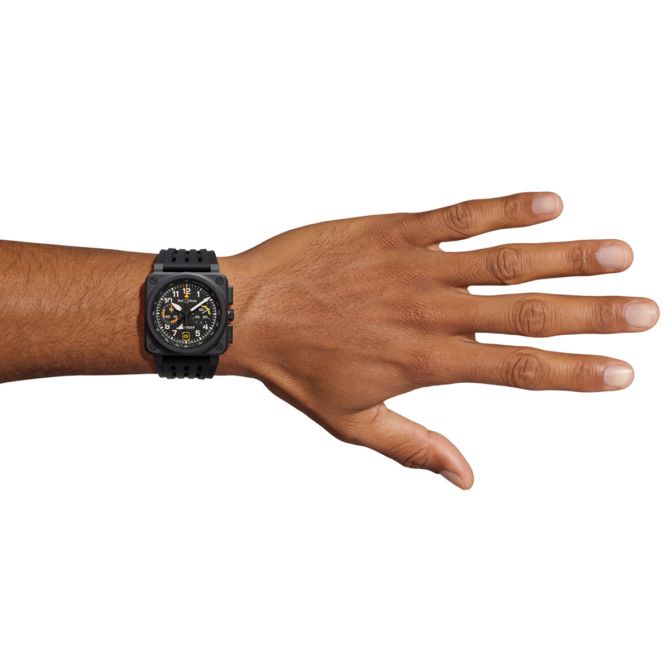 BELL & ROSS BR-03 Chronograph Rafale Solo Display 42mm Men's Watch