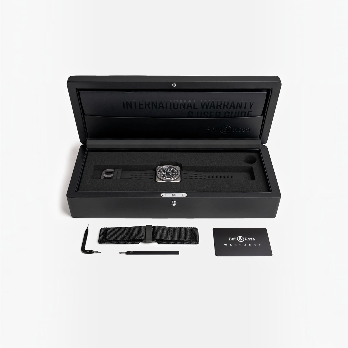 Bell & Ross BR-X3 Black Titanium 41mm Men's Watch, Matte Black Dial