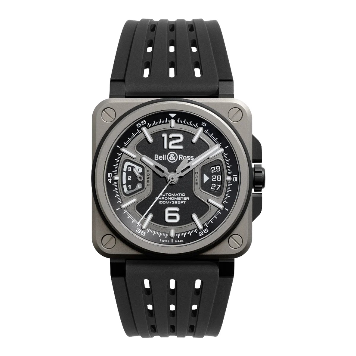 Bell & Ross BR-X3 Black Titanium 41mm Men's Watch, Matte Black Dial