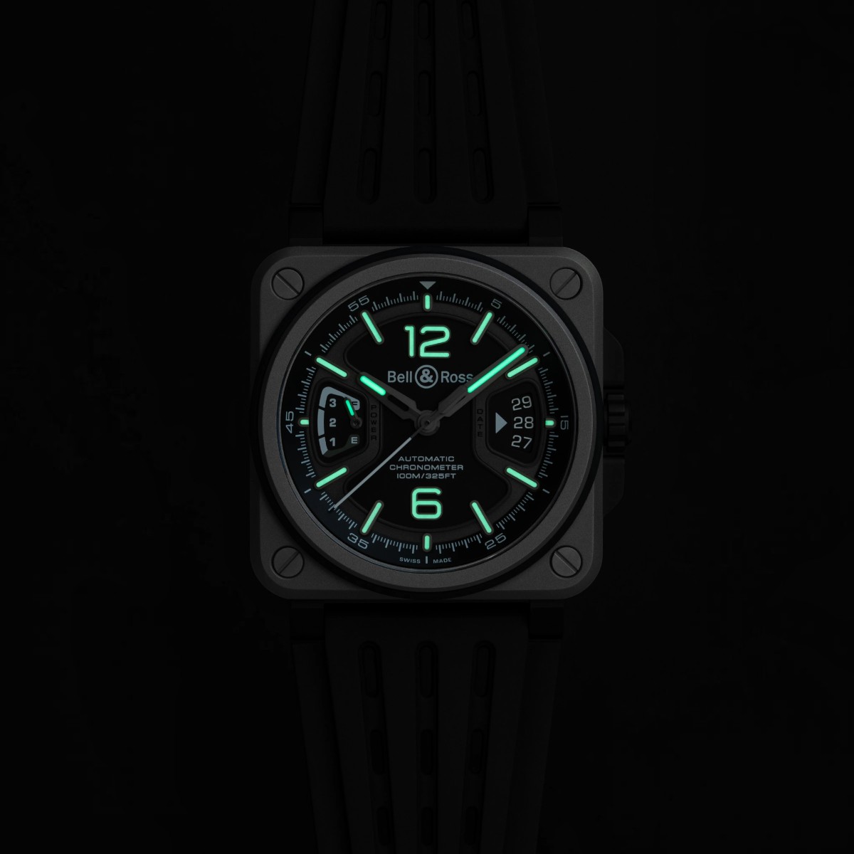 Bell & Ross BR-X3 Black Titanium 41mm Men's Watch, Matte Black Dial