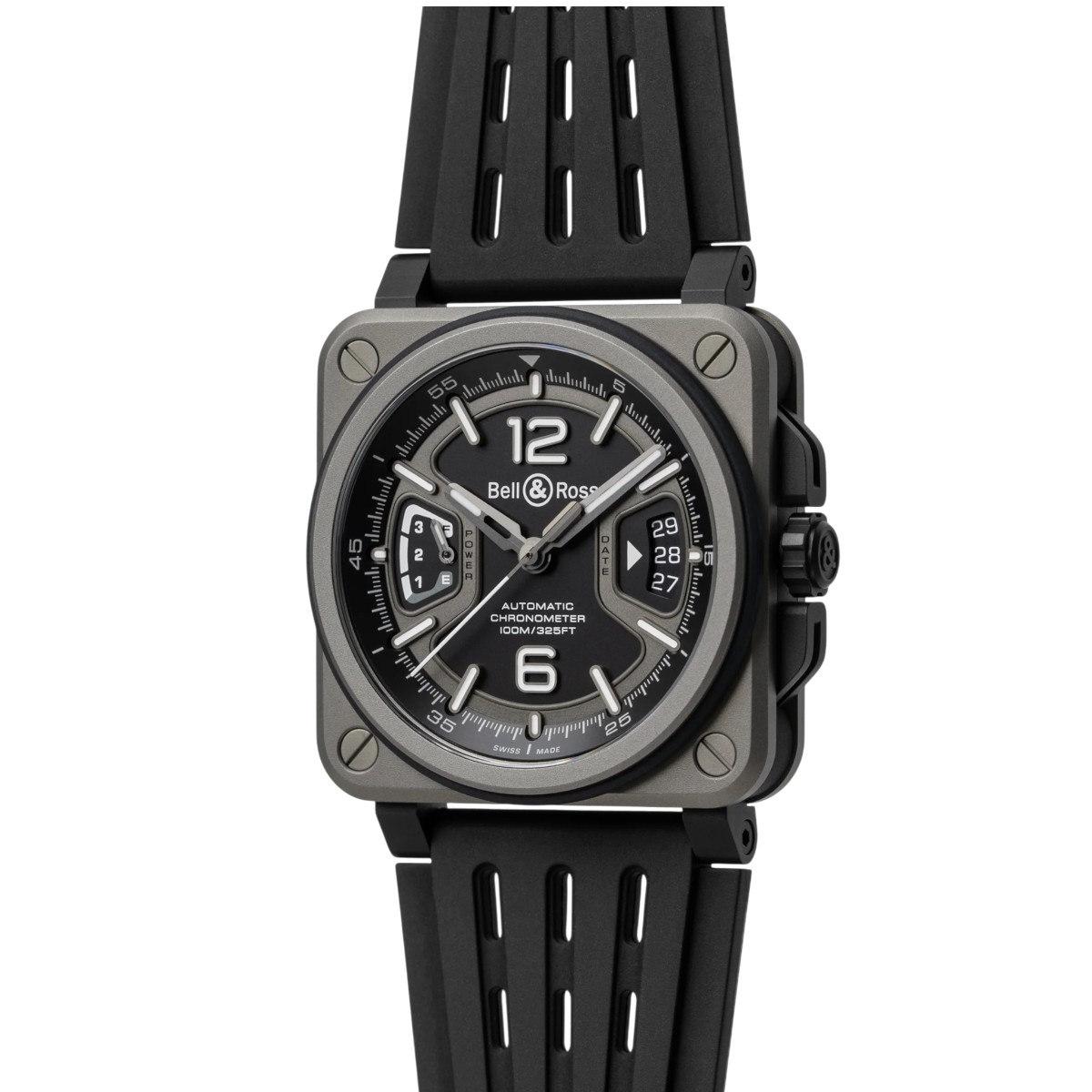 Bell & Ross BR-X3 Black Titanium 41mm Men's Watch, Matte Black Dial