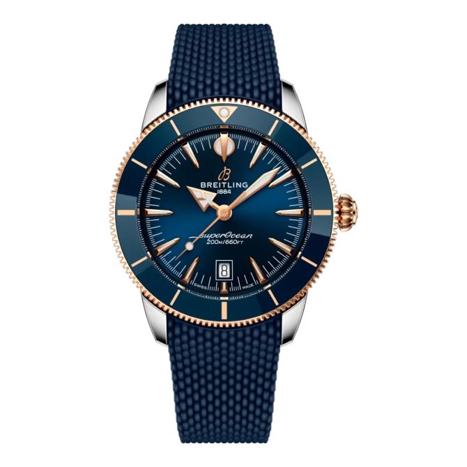 Breitling Superocean Heritage B31 Automatic 44mm Men's Watch, Blue and Red Gold Dial