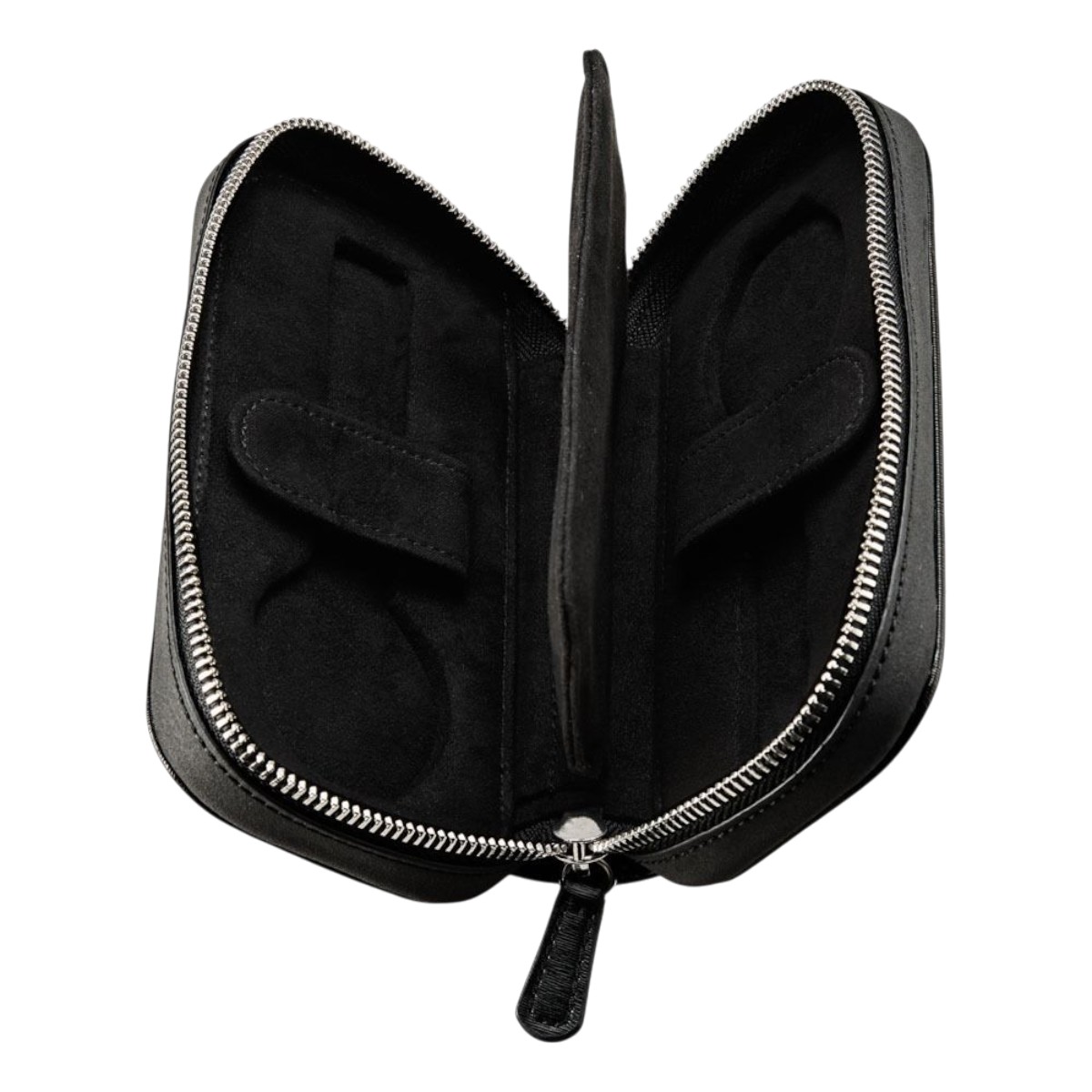 WOLF Philipp 2 Piece Watch Zip Case, Black