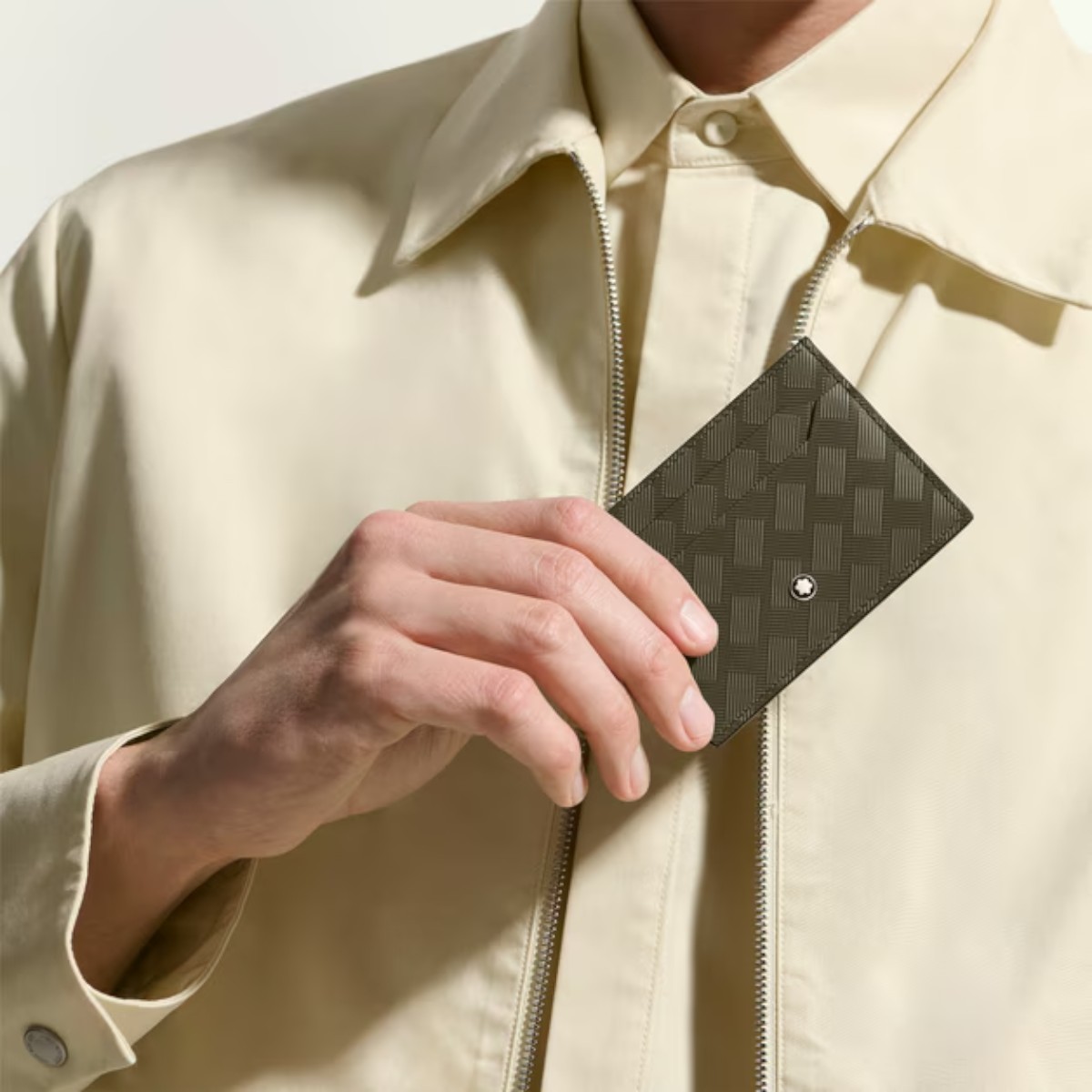 Montblanc Extreme Leather 5CC Card Holder, Khaki