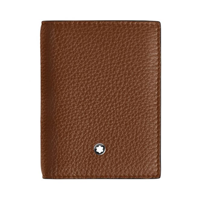 Montblanc 4CC Card Holder in Grain Leather, Fauve