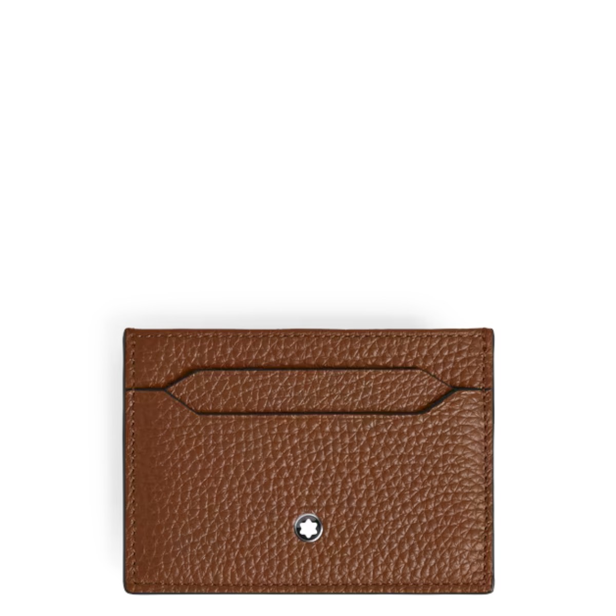Montblanc 5CC Grain Leather Card Holder, Fauve