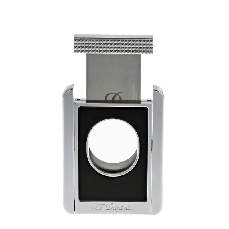 S. T. Dupont Cigar Cutter Stand, Black and Chrome