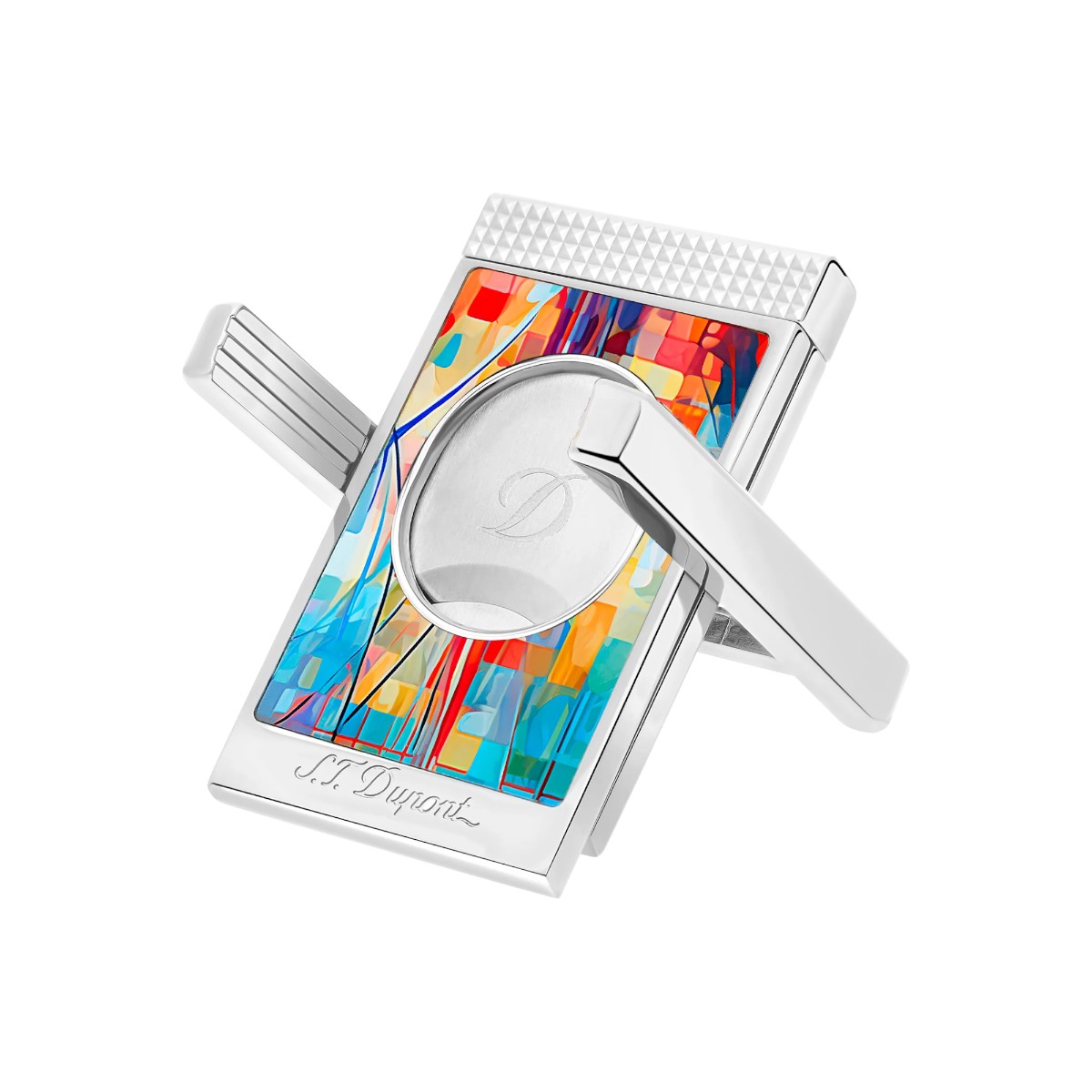 S.T. Dupont Graff'Ty Cigar Cutter Stand, Multicolor