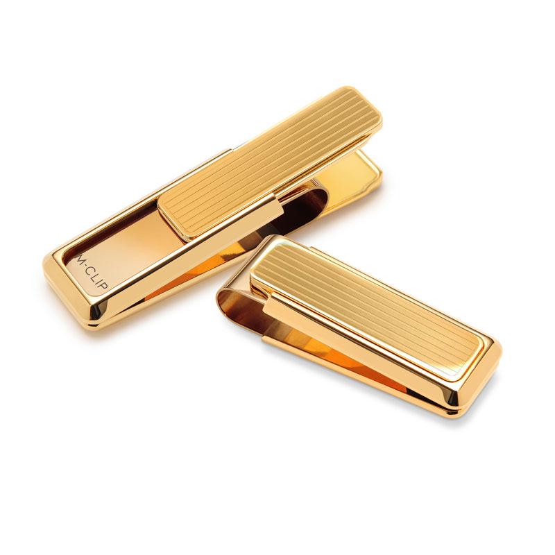 M-Clip Signature New Yorker Gold Channeled Slide Money Clip