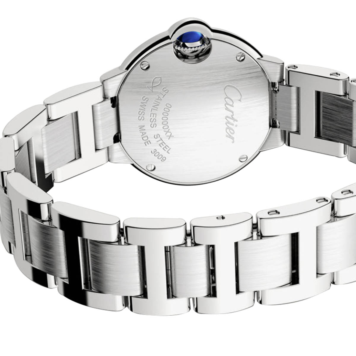 Cartier Ballon Bleu de Cartier 28mm Watch, Silvered Opaline Dial
