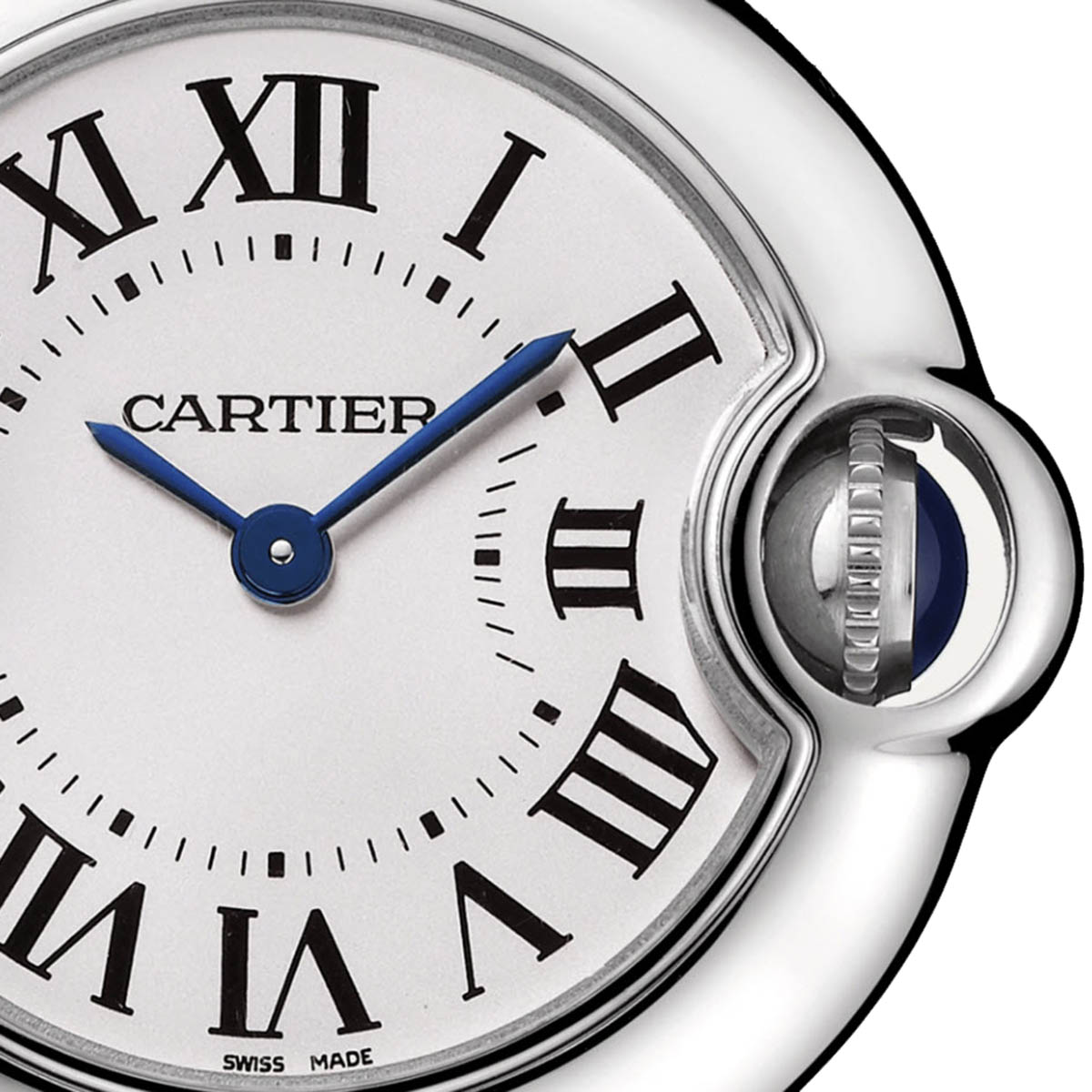 Cartier Ballon Bleu de Cartier 28mm Watch, Silvered Opaline Dial