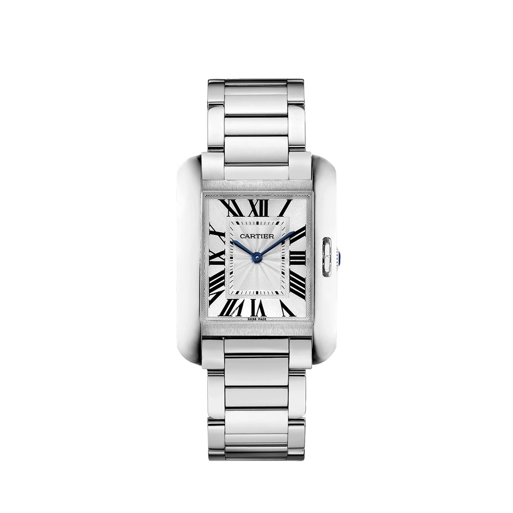 Cartier Tank Anglaise Medium Steel Women's Watch
