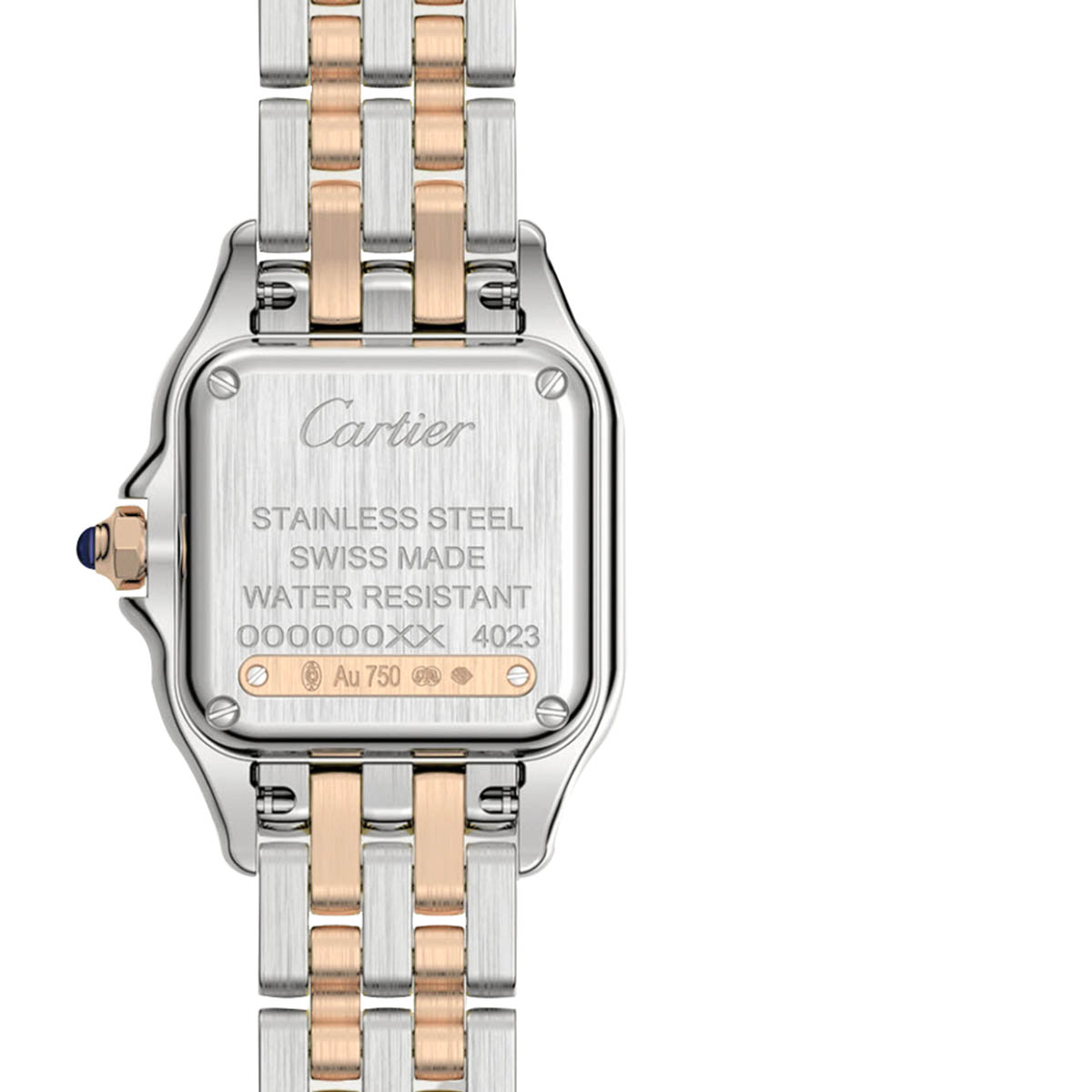 Cartier Panthere de Cartier 23mm Small Watch, Yellow Gold and Silvered Dial
