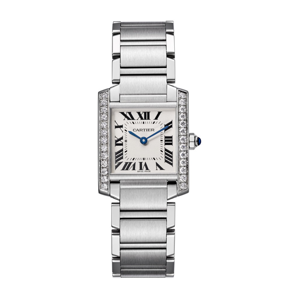 Cartier Tank Française Medium Diamond & Steel Women's Watch | Borsheims