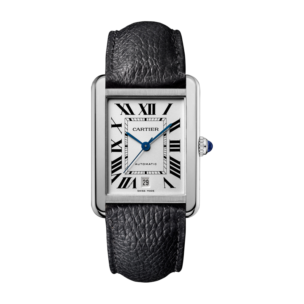 Cartier Tank Solo XL Steel & Leather Men's Watch