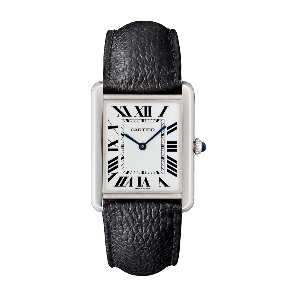 Cartier Tank Solo Large Steel & Leather Watch