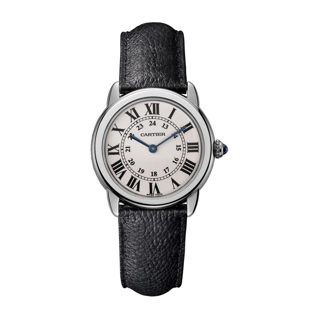 Ronde Solo de Cartier 29mm Steel & Leather Women's Watch