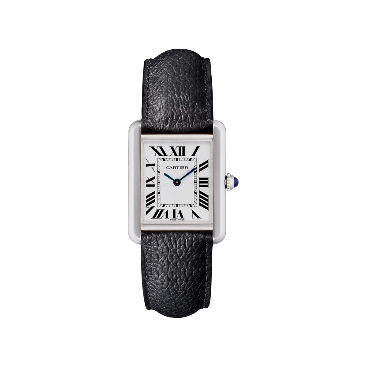 cartier womens tank watch leather band