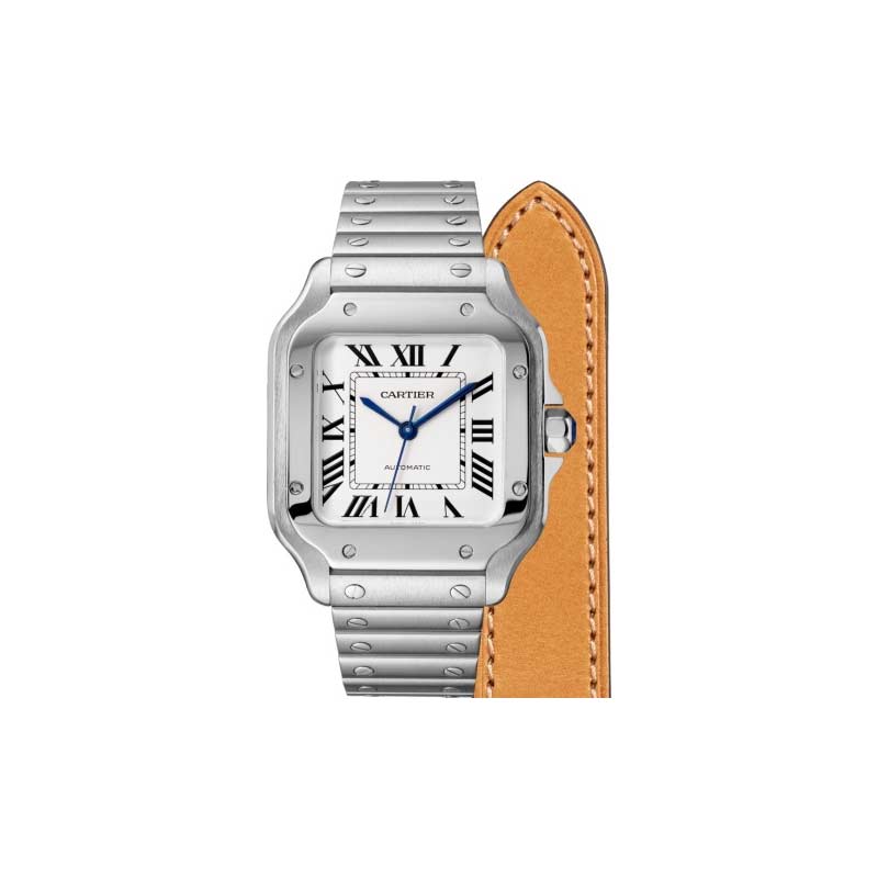 Cartier Santos de Cartier Stainless Steel 35mm Watch, Large