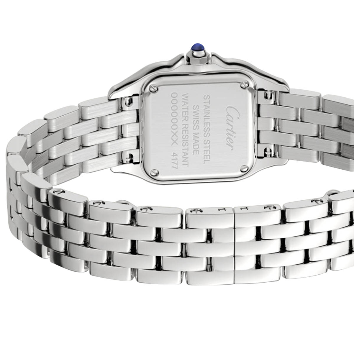 Cartier Panthere de Cartier 23mm Small Watch, Diamonds and Silvered Dial