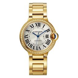 cartier round gold watch