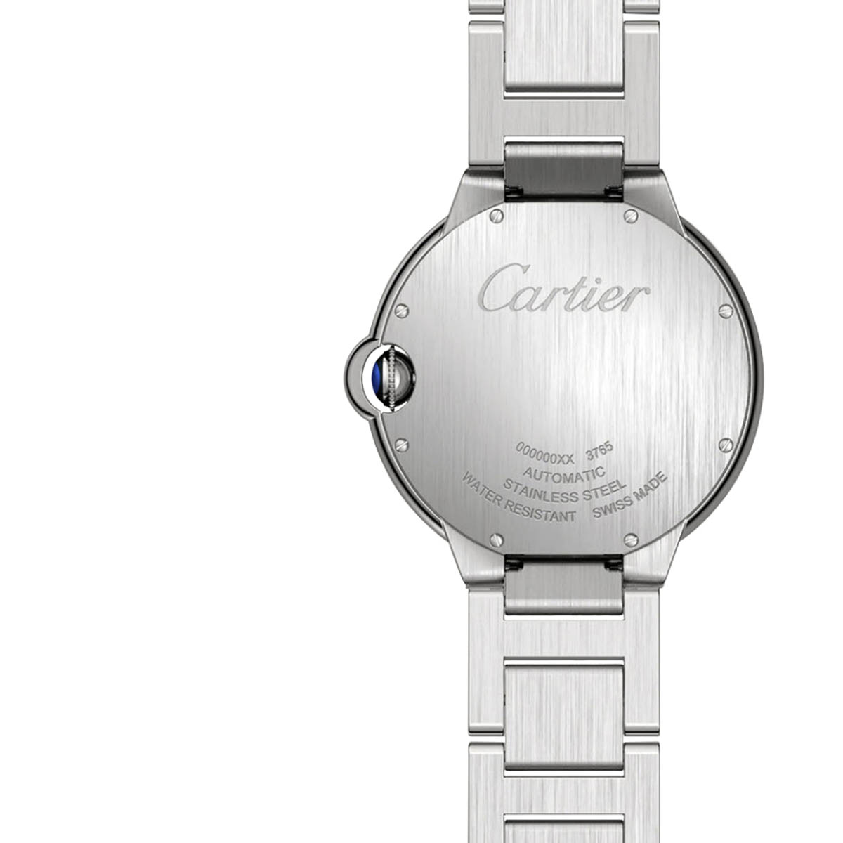 Cartier Ballon Bleu de Cartier 42mm Watch, Silver Guilloche Dial