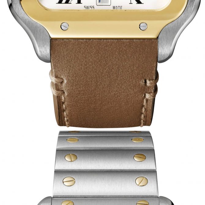 Cartier Santos de Cartier 39.8mm Large Watch, Yellow Gold