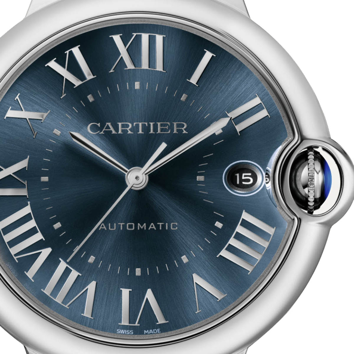 Cartier Ballon Bleu de Cartier 40mm Watch, Blue Sunray Brushed Dial