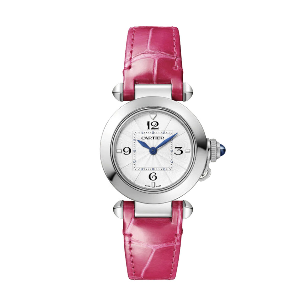Cartier Pasha de Cartier 30mm Watch, Opaline Flinque Dial