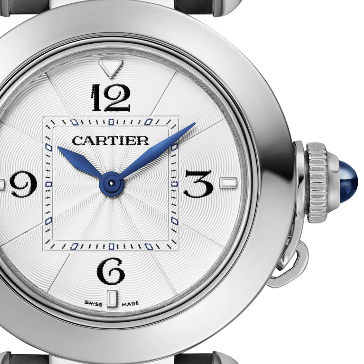 Cartier Pasha de Cartier 30mm Watch, Opaline Flinque Dial