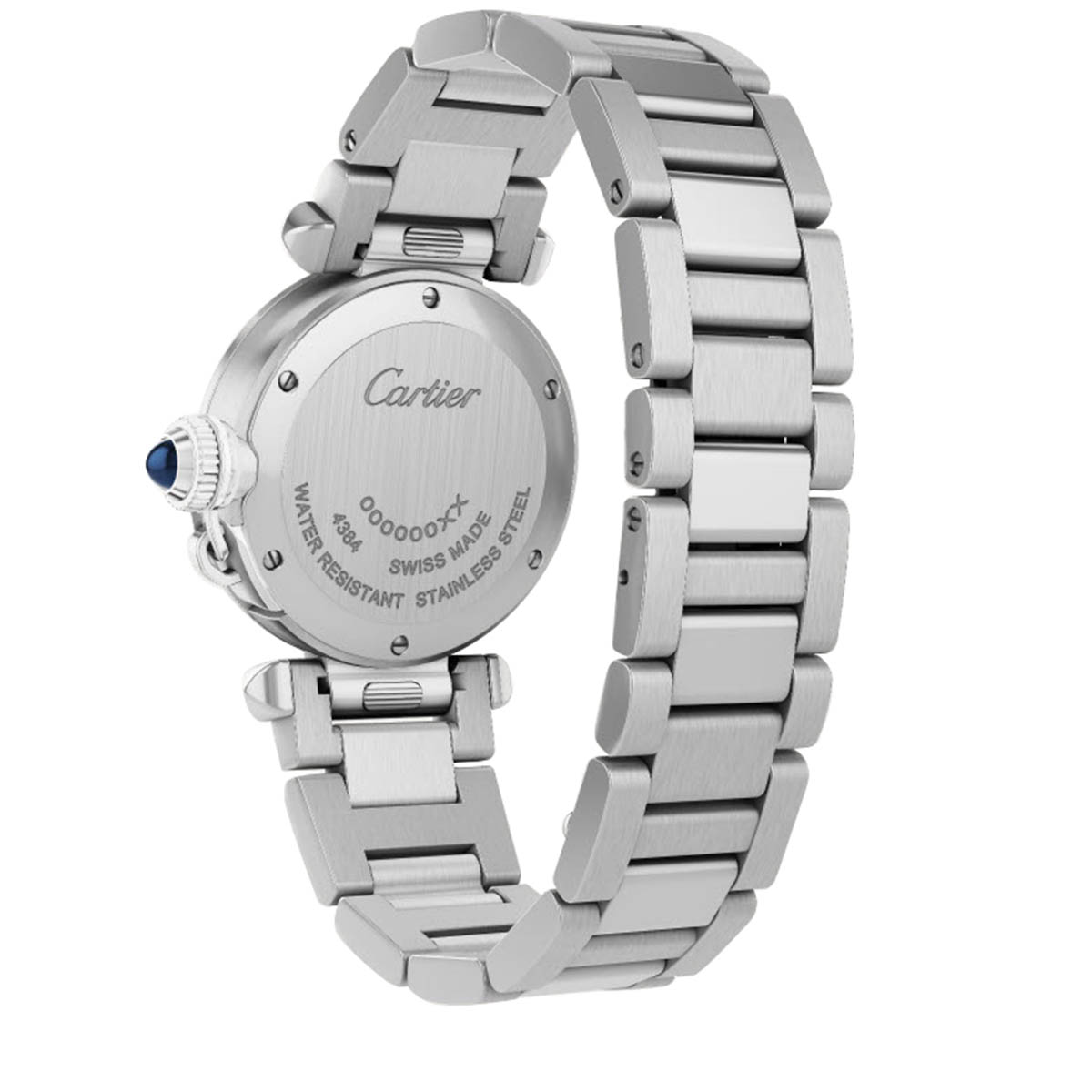 Cartier Pasha de Cartier 30mm Watch, Opaline Flinque Dial