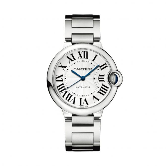 Cartier Ballon Bleu De Cartier 36mm Watch, Silver Dial
