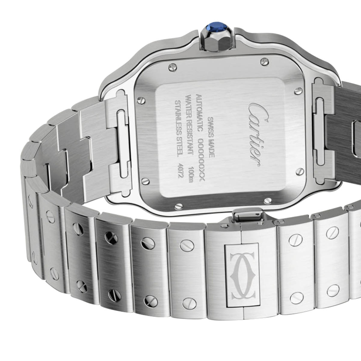 Cartier Santos De Cartier 39.8mm Large Watch, Graduated Blue Dial