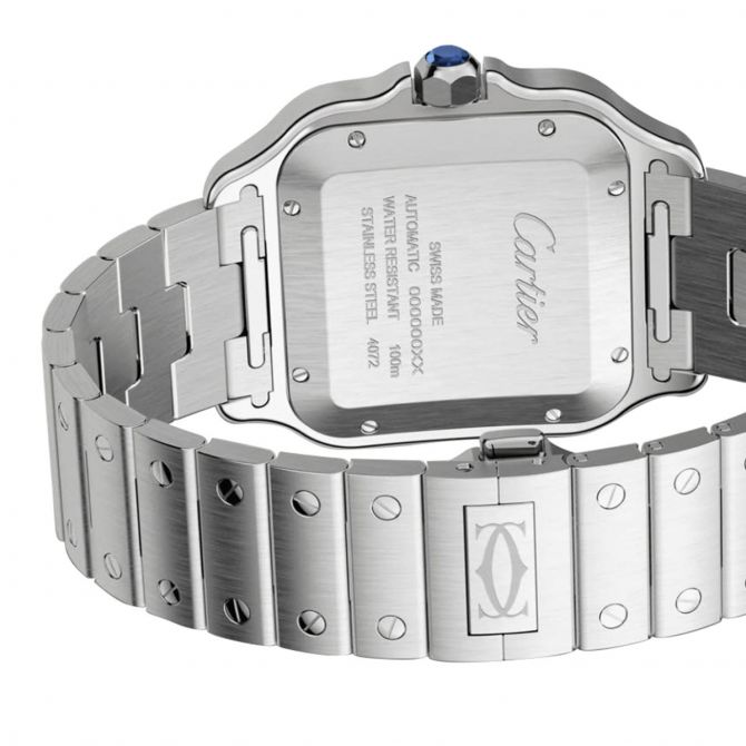 Cartier Santos De Cartier 39.8mm Large Watch, Graduated Blue