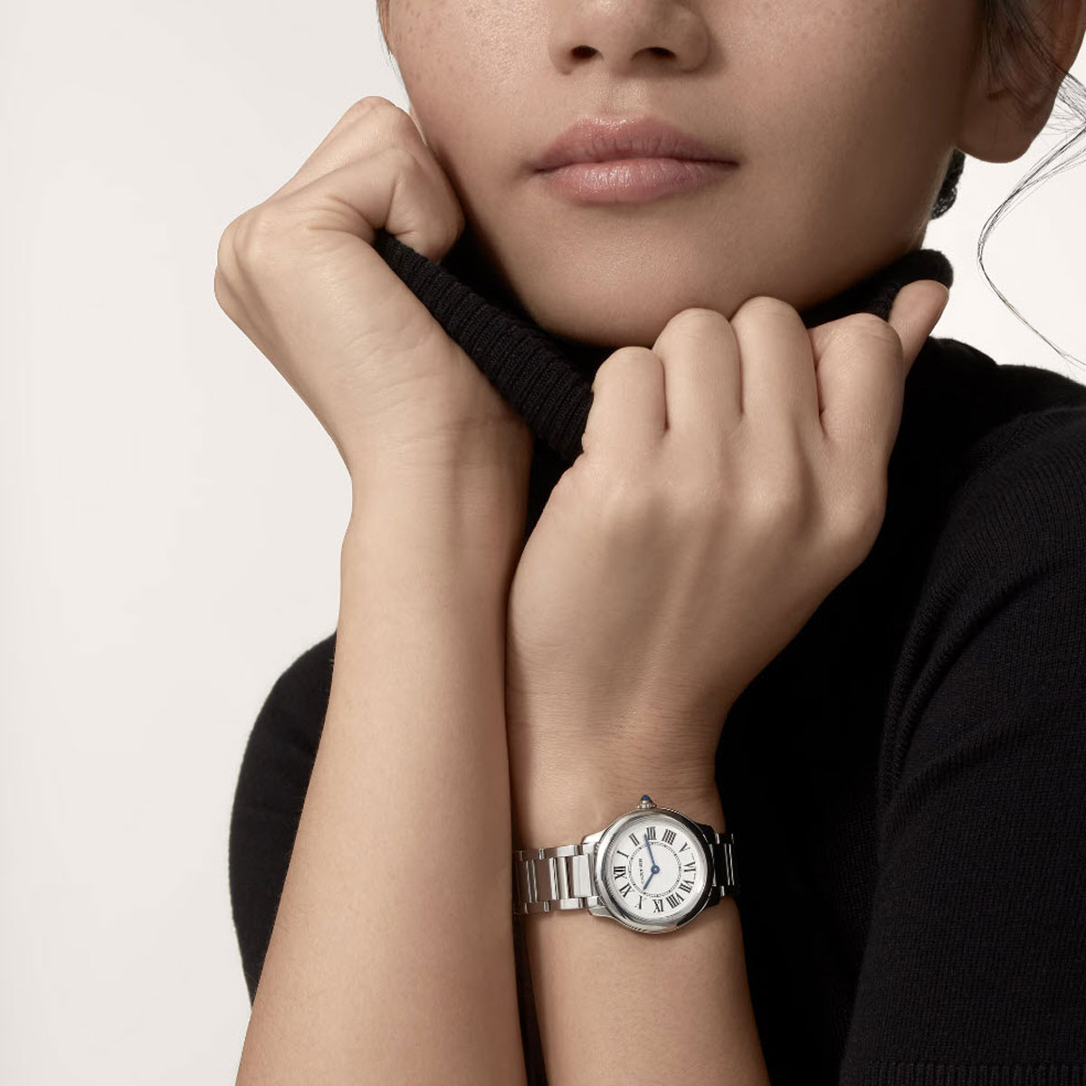 Ronde Must de Cartier 29mm Women's Watch, Silver Dial