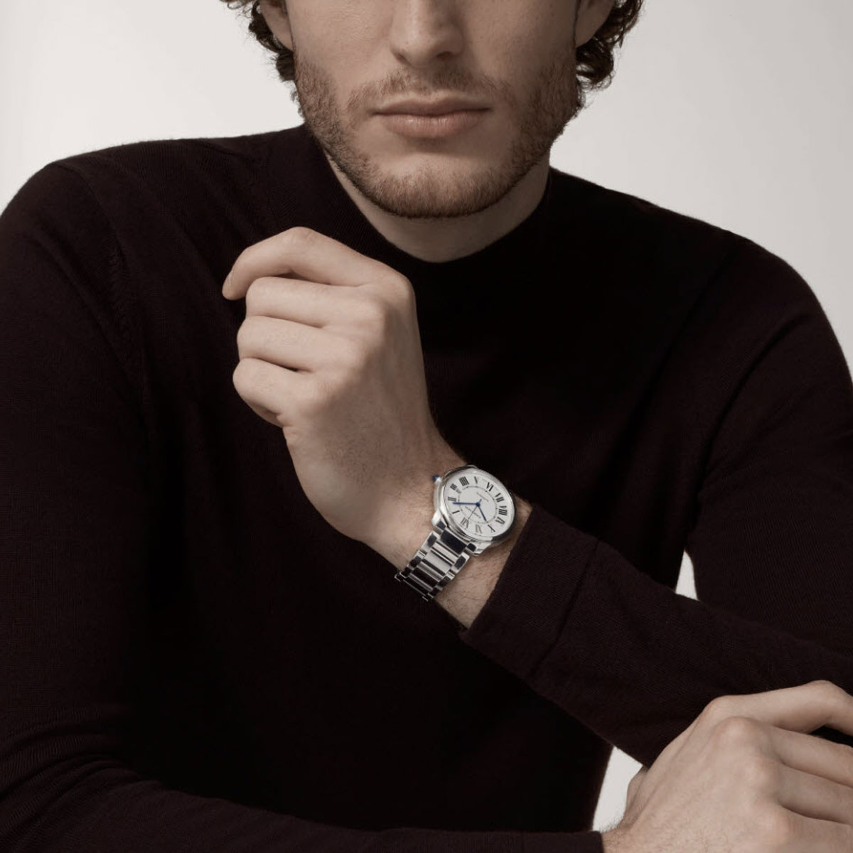 Cartier Ronde Must de Cartier 30mm Watch, Sandblasted Silver Dial