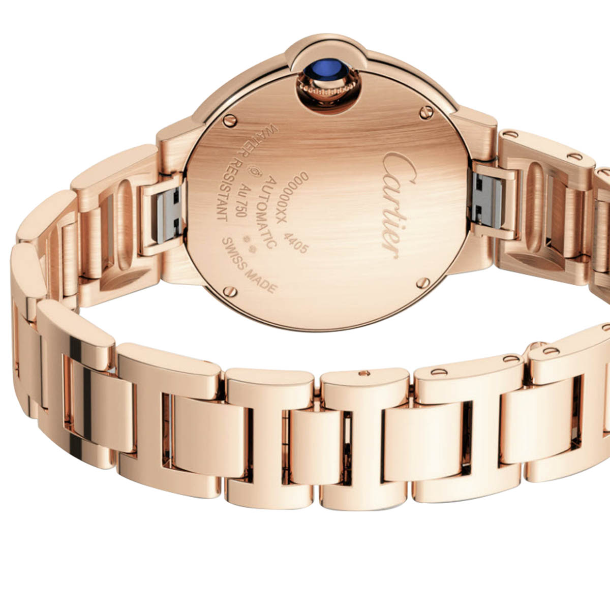 Cartier Ballon Bleu de Cartier 33mm Watch, Rose Gold and Diamond Dial