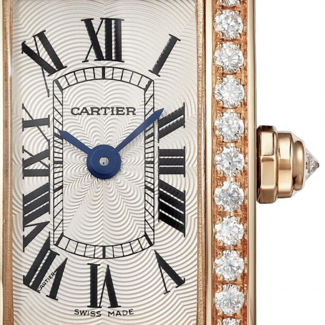 Cartier Tank Americaine Small Rose Gold Factory Diamond Ladies Watch  WJTA0002/2503