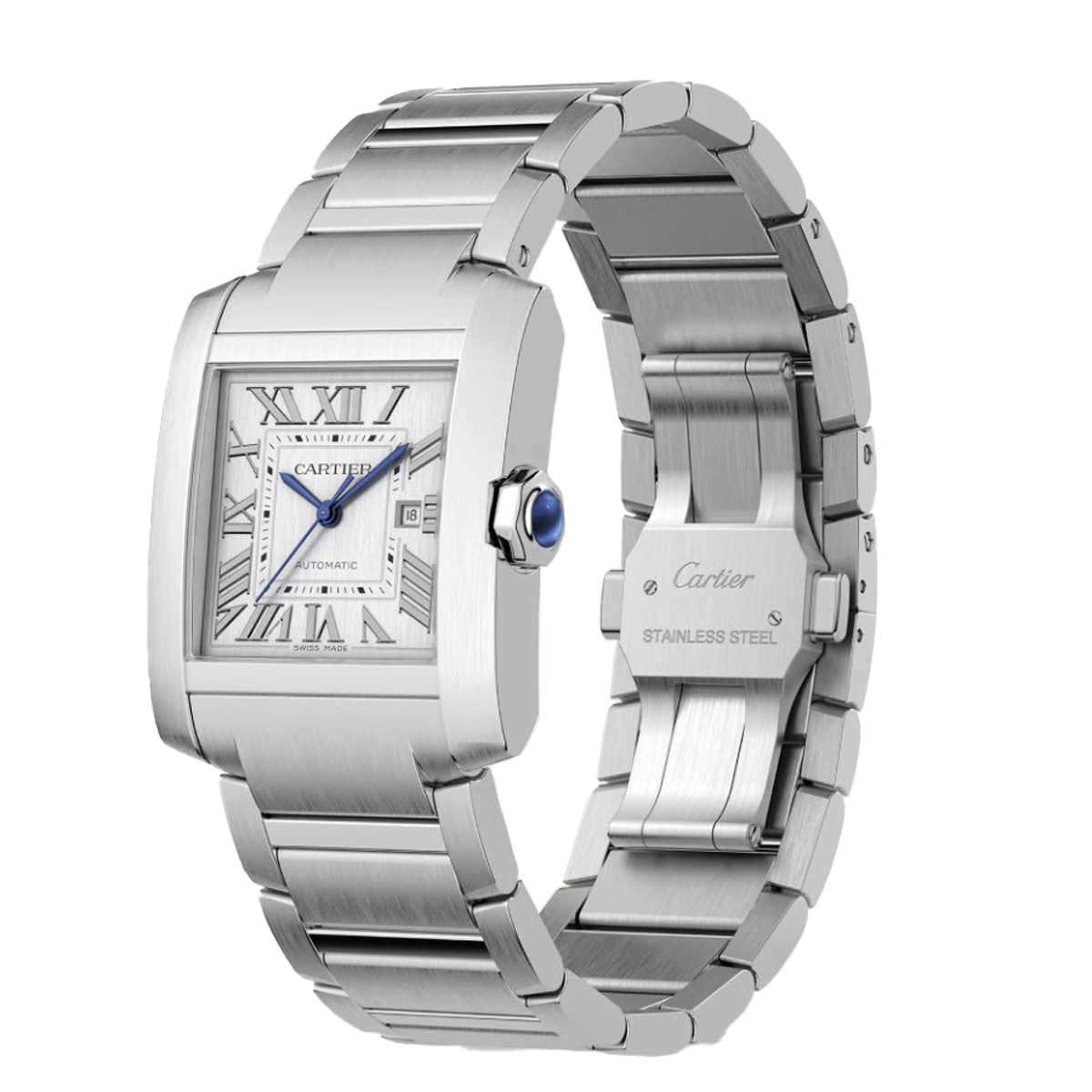 Cartier Tank Francaise Large  36.7mm x 30.5mm Watch, Silvered Dial