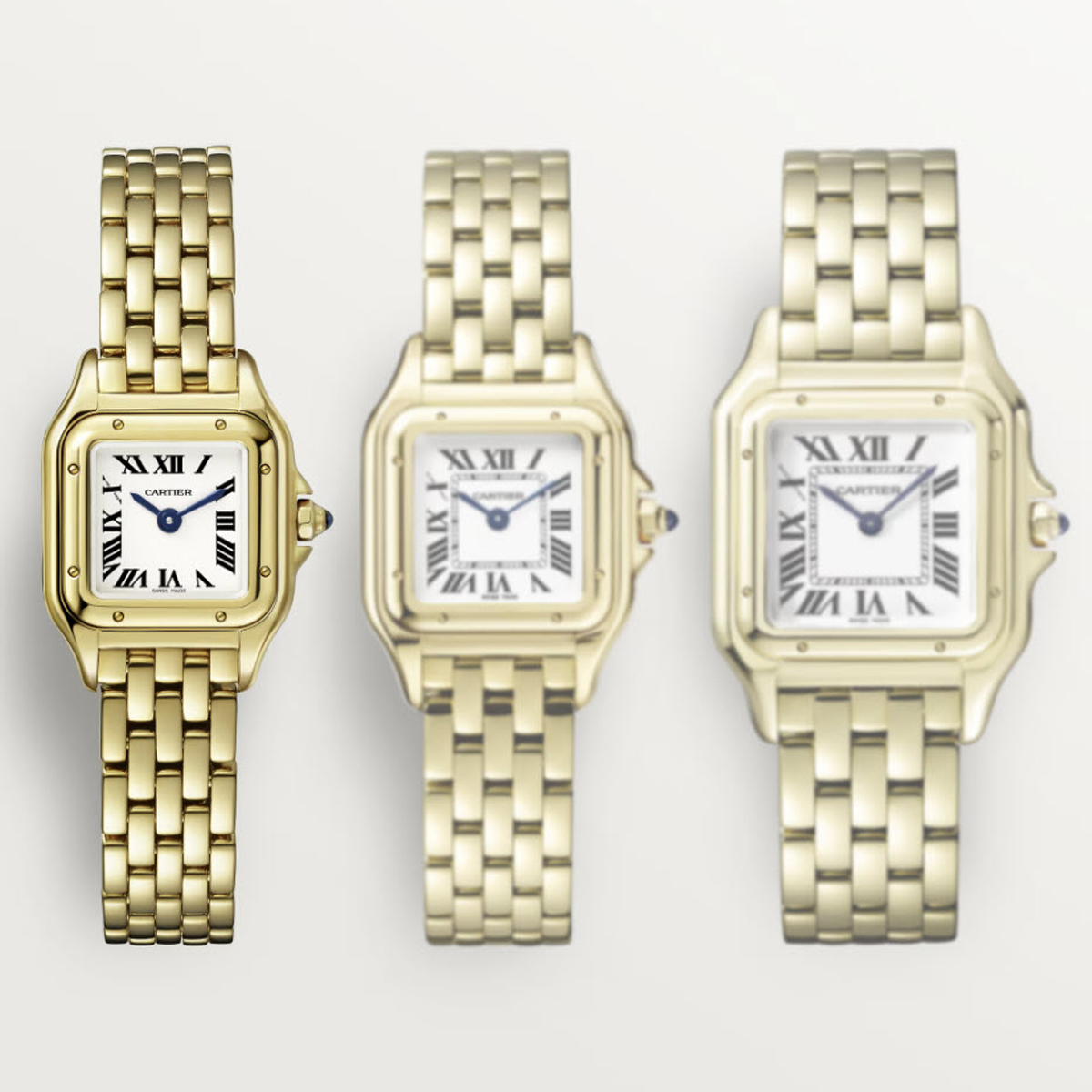 Cartier Panthere De Cartier Mini 25mm x 19mm Watch, Silver Dial