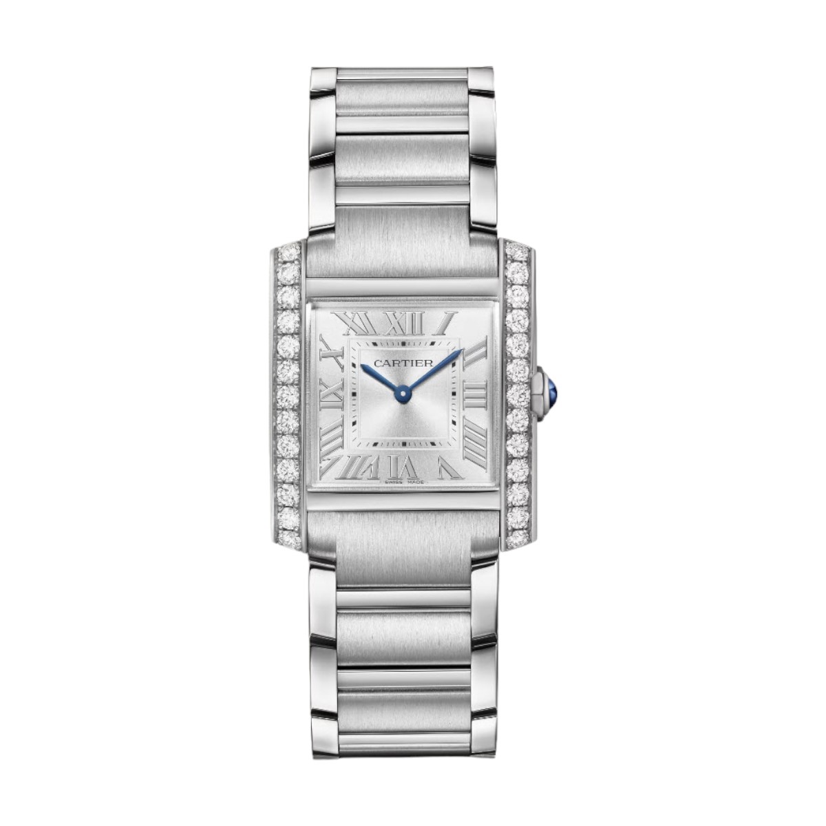 Cartier Tank Francaise 32mmx27mm Women's Watch, Silver Dial