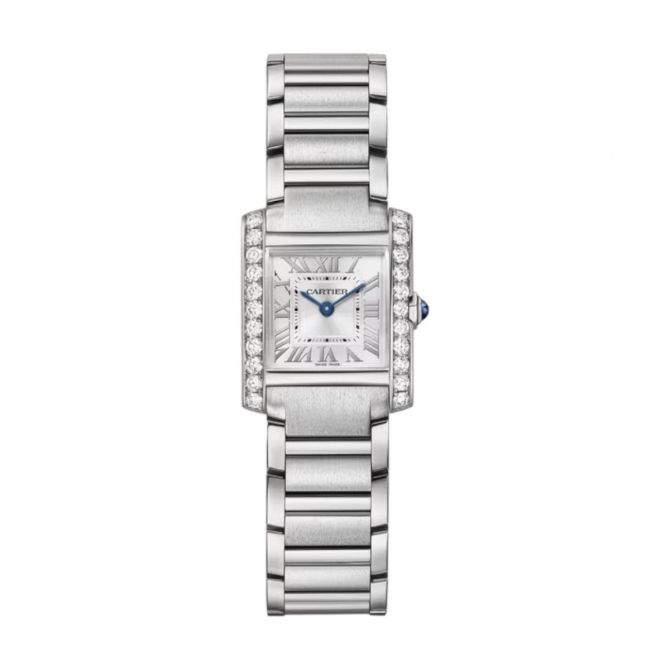 Cartier Tank Francaise 25.7mm x 21.2mm Women's Watch, Silver Dial